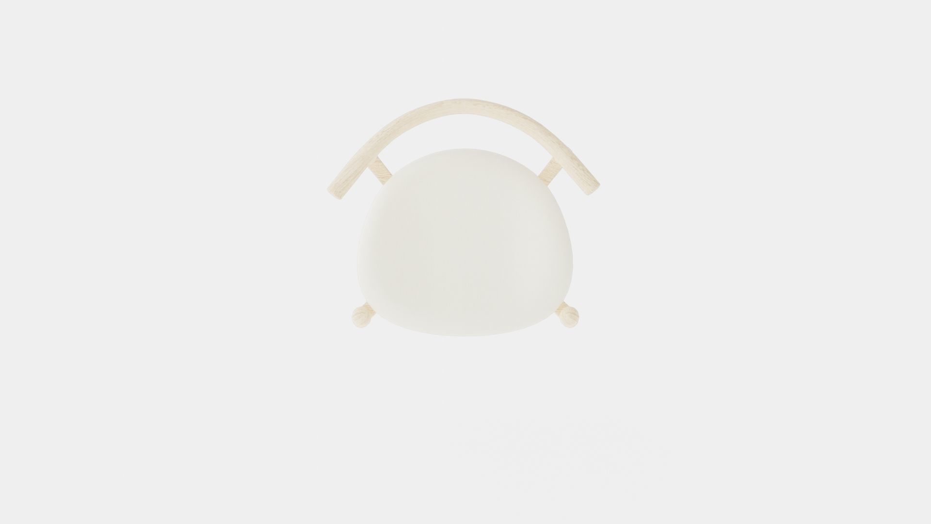 Carl Hansen CH20 Chair Low-poly 3D model_5