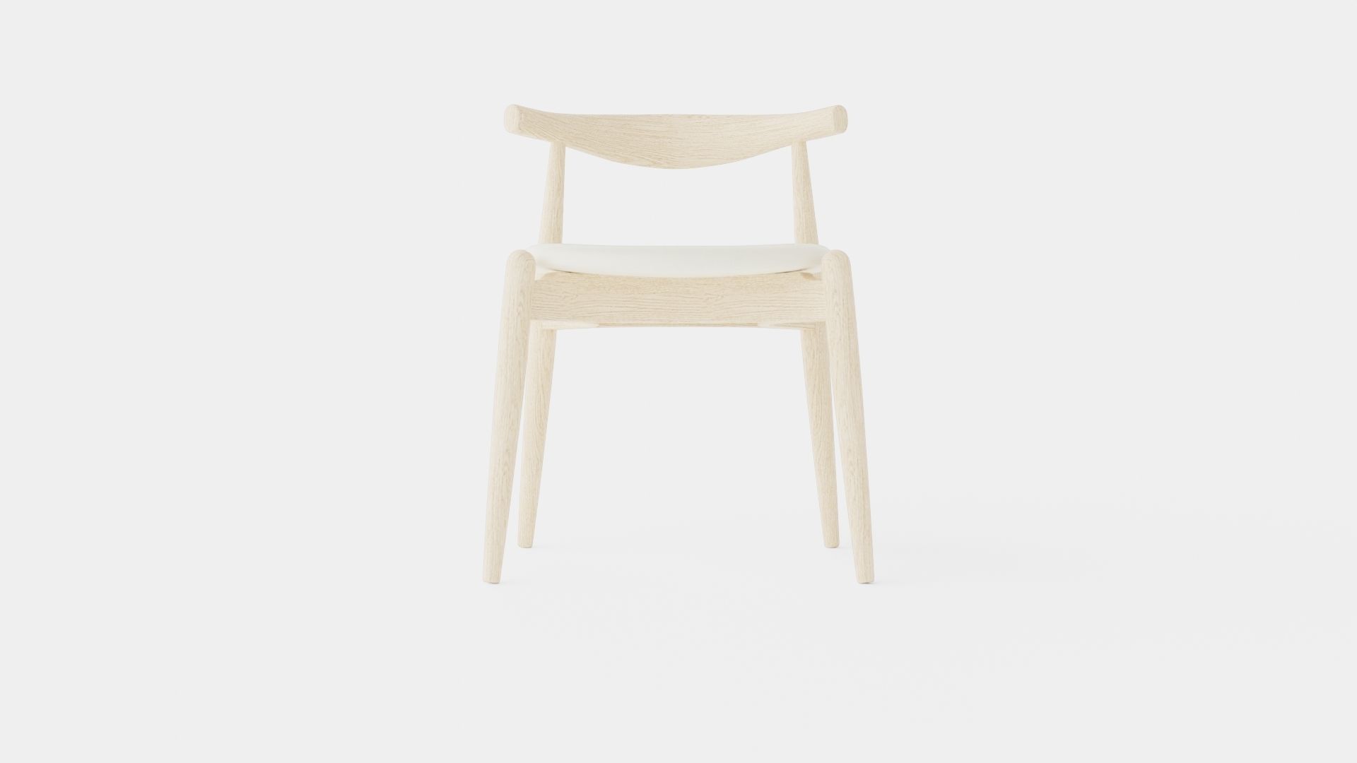 Carl Hansen CH20 Chair Low-poly 3D model_1