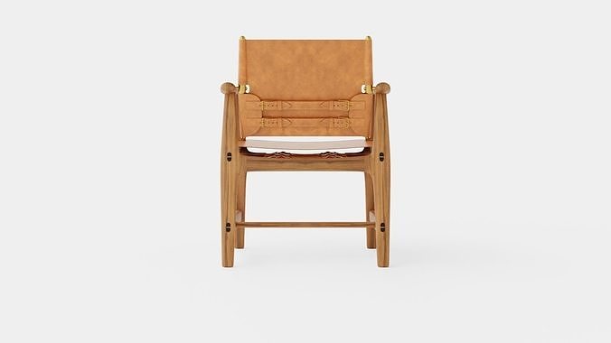 Carl Hansen BM1106 Armchair Low-poly 3D model 5