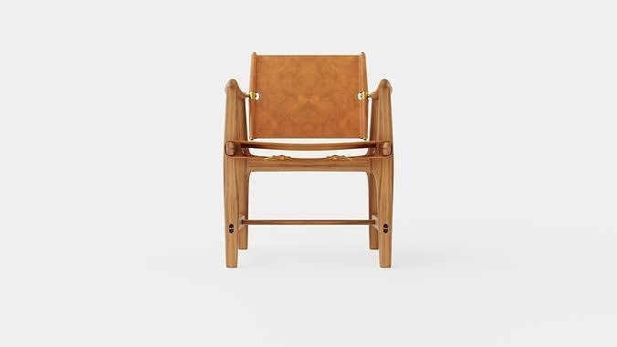 Carl Hansen BM1106 Armchair Low-poly 3D model 2