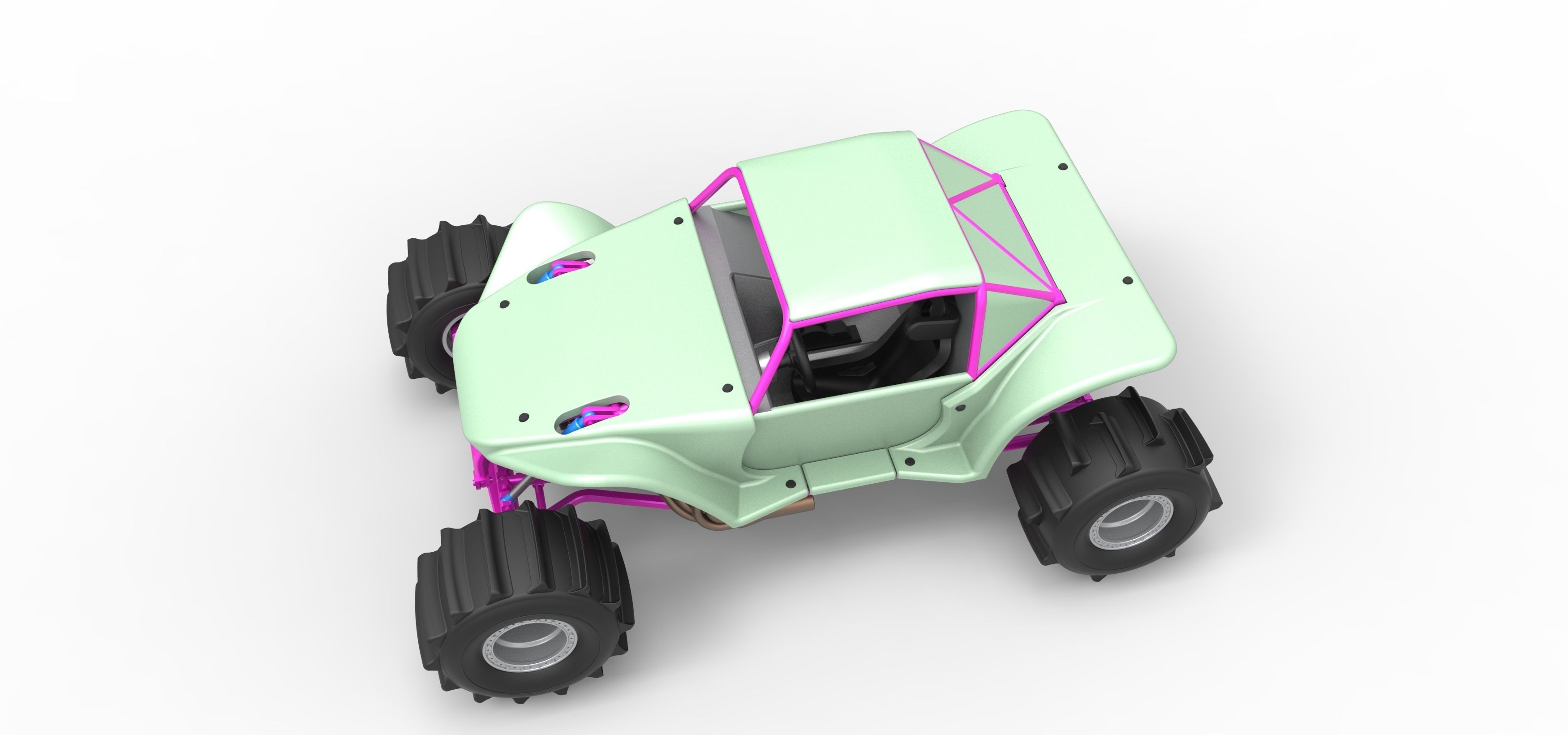 Formula Off Road Version 2 Scale 1 to 25 3D print model_4