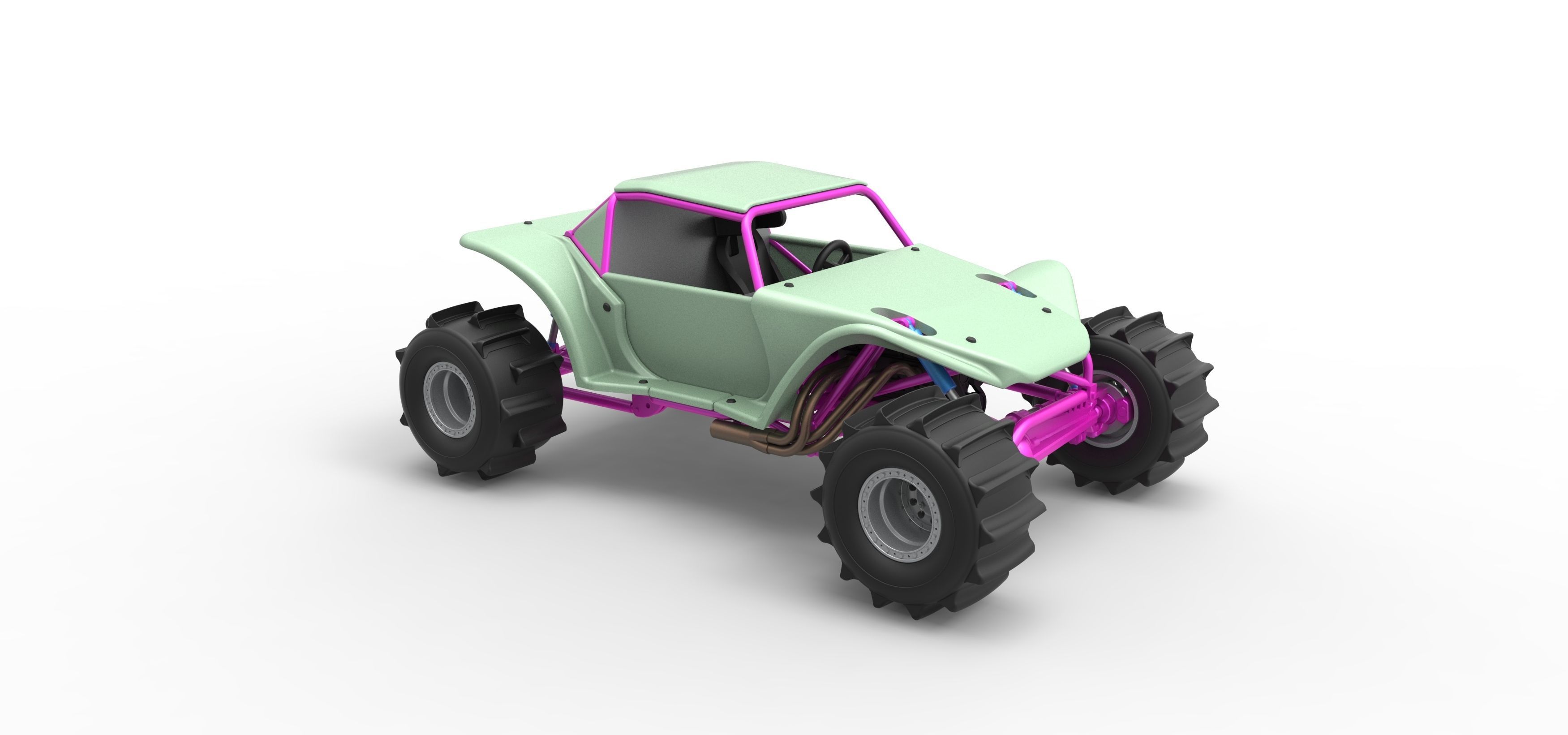 Formula Off Road Version 2 Scale 1 to 25 3D print model_20