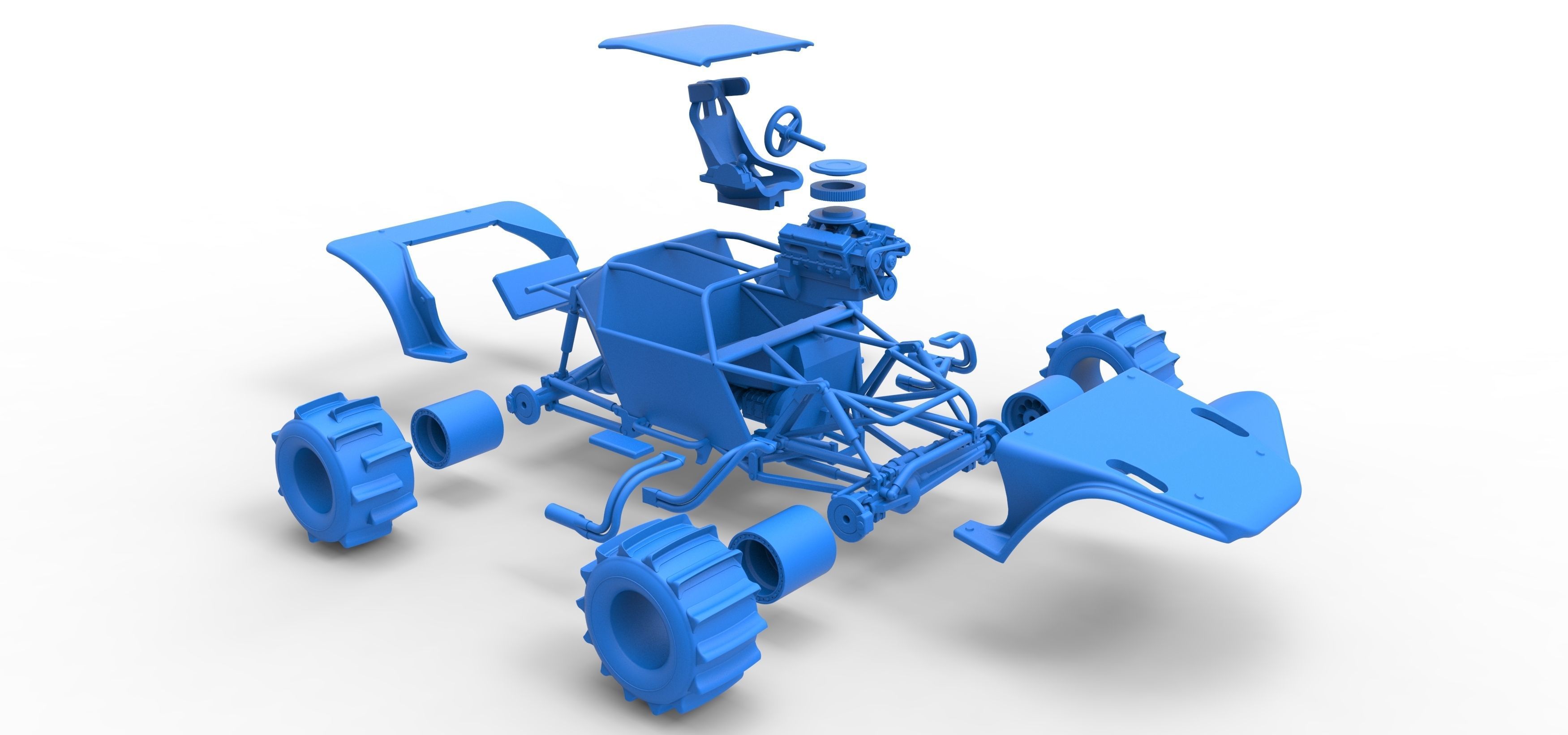 Formula Off Road Version 2 Scale 1 to 25 3D print model_51