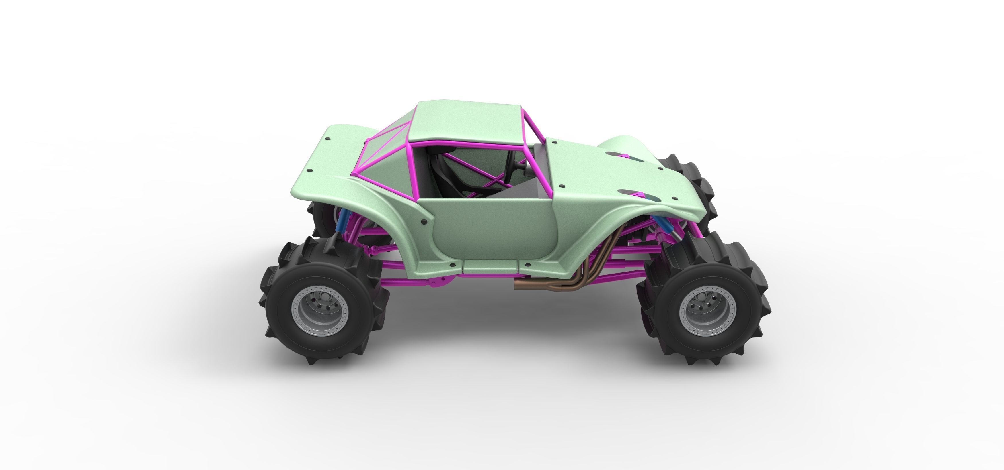 Formula Off Road Version 2 Scale 1 to 25 3D print model_19