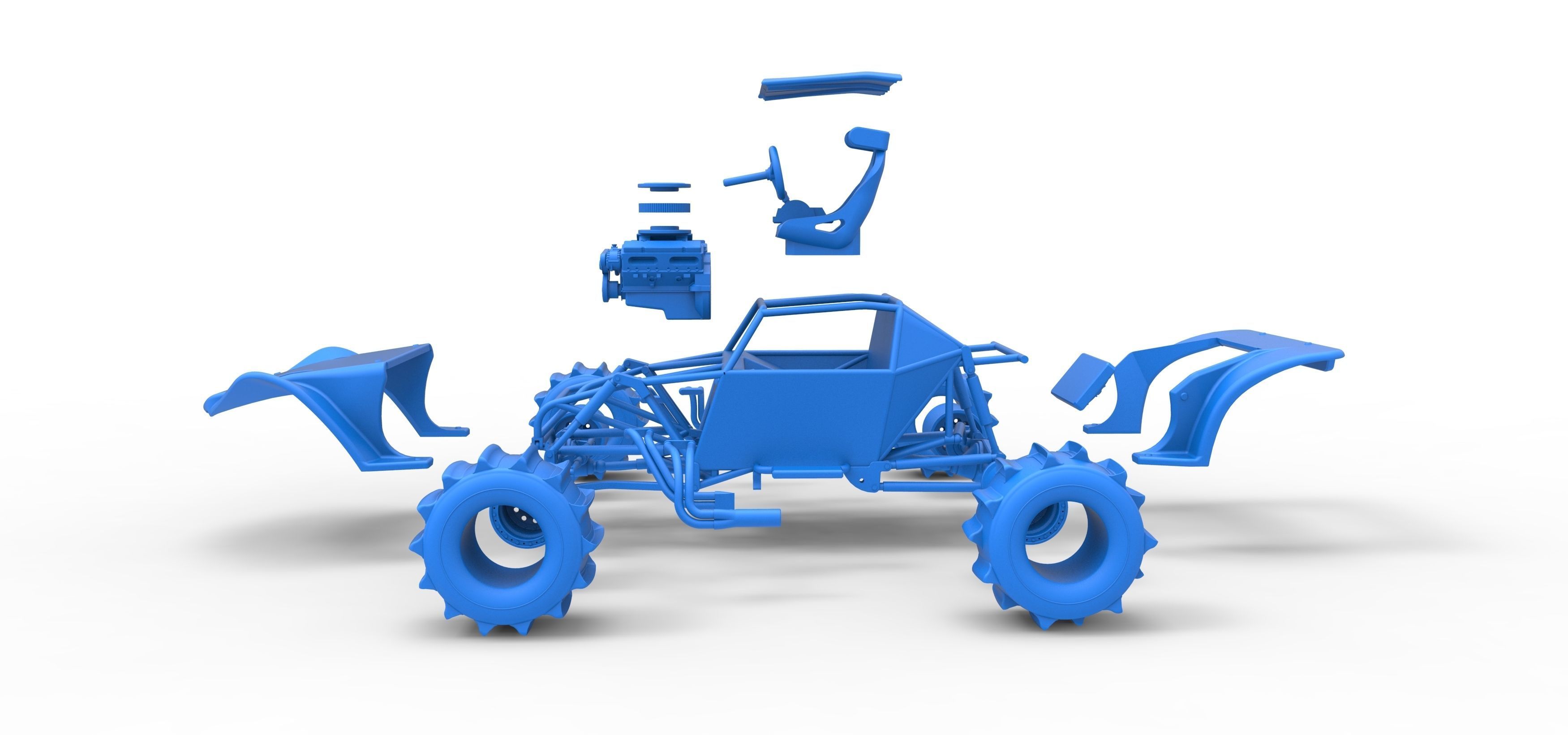 Formula Off Road Version 2 Scale 1 to 25 3D print model_45