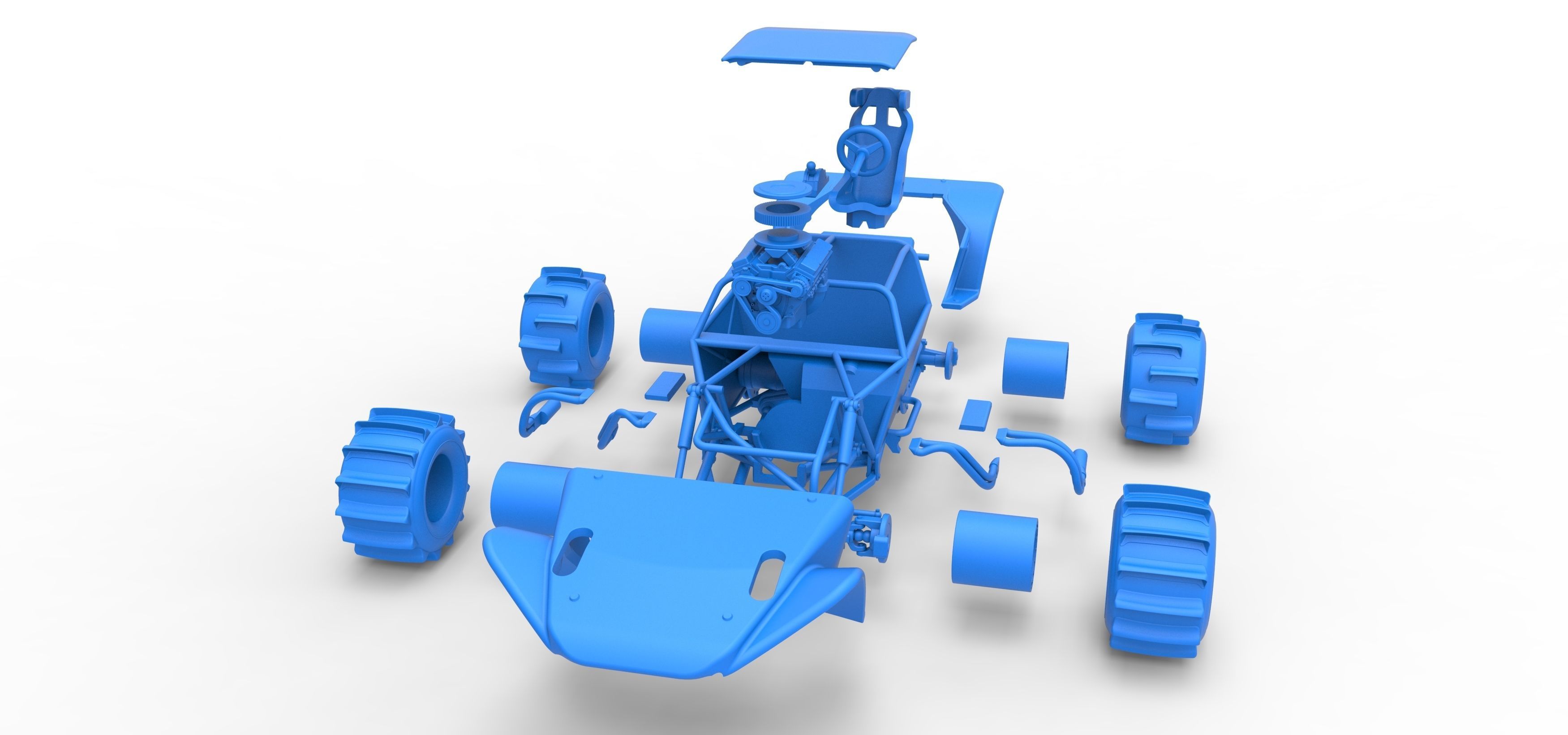 Formula Off Road Version 2 Scale 1 to 25 3D print model_44