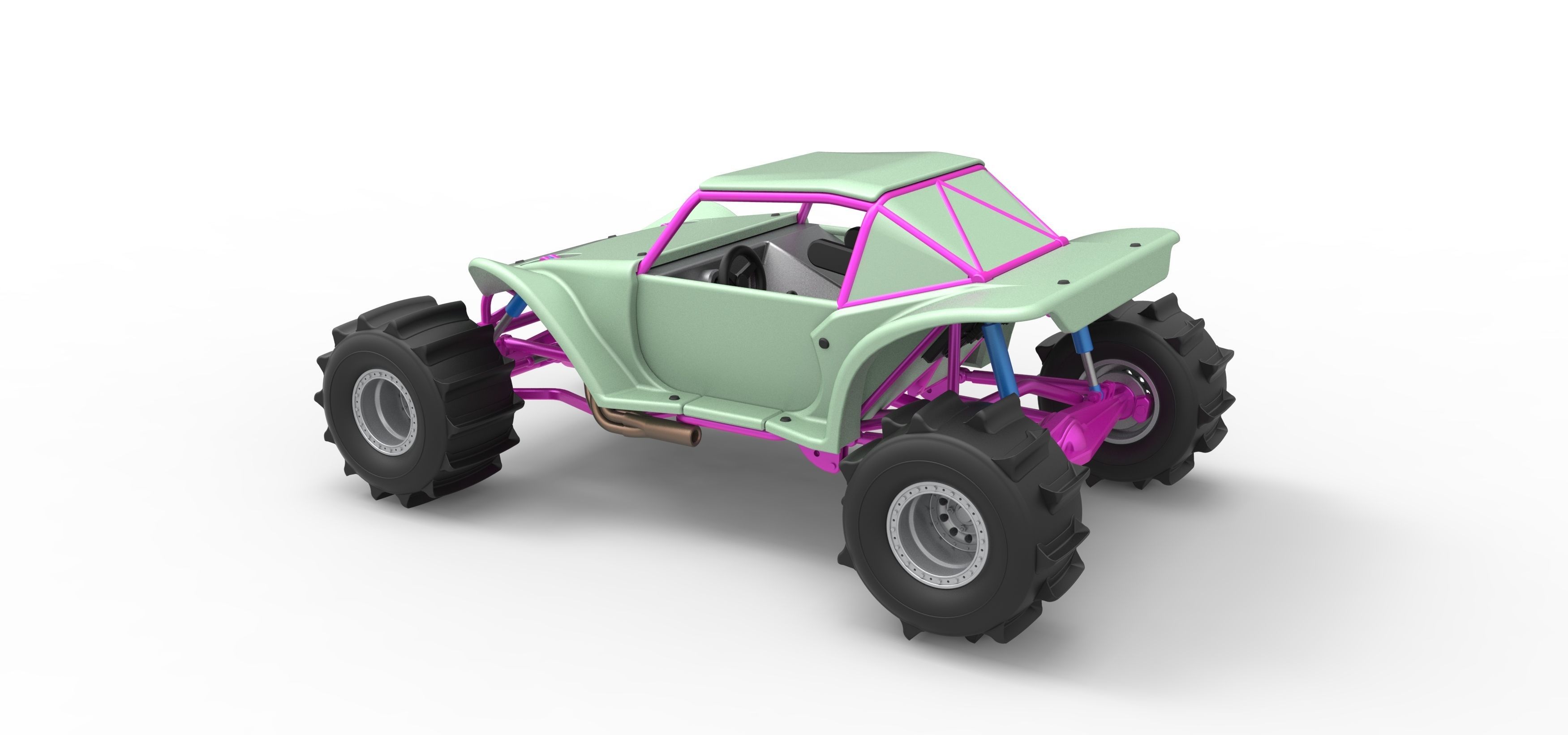 Formula Off Road Version 2 Scale 1 to 25 3D print model_12