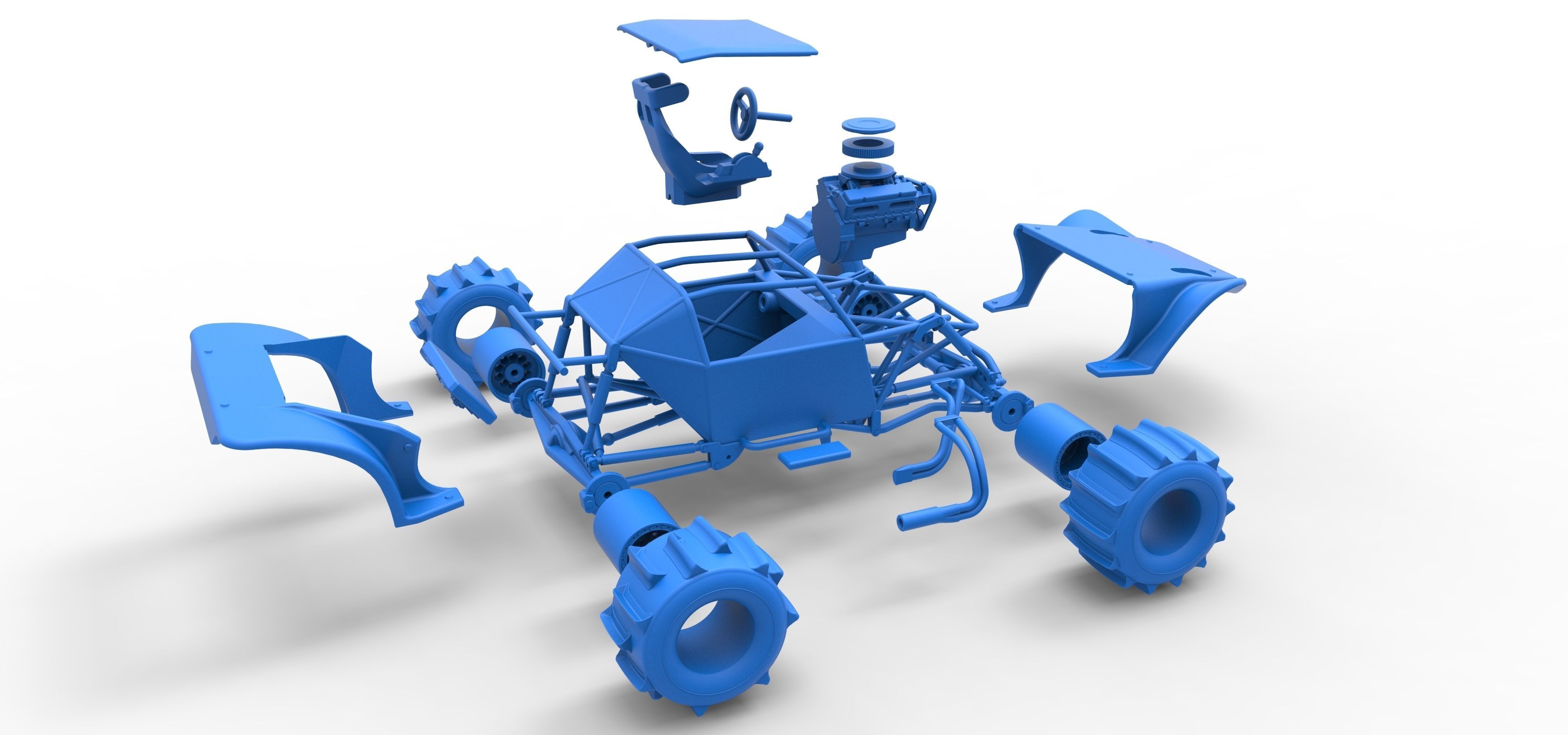 Formula Off Road Version 2 Scale 1 to 25 3D print model_49