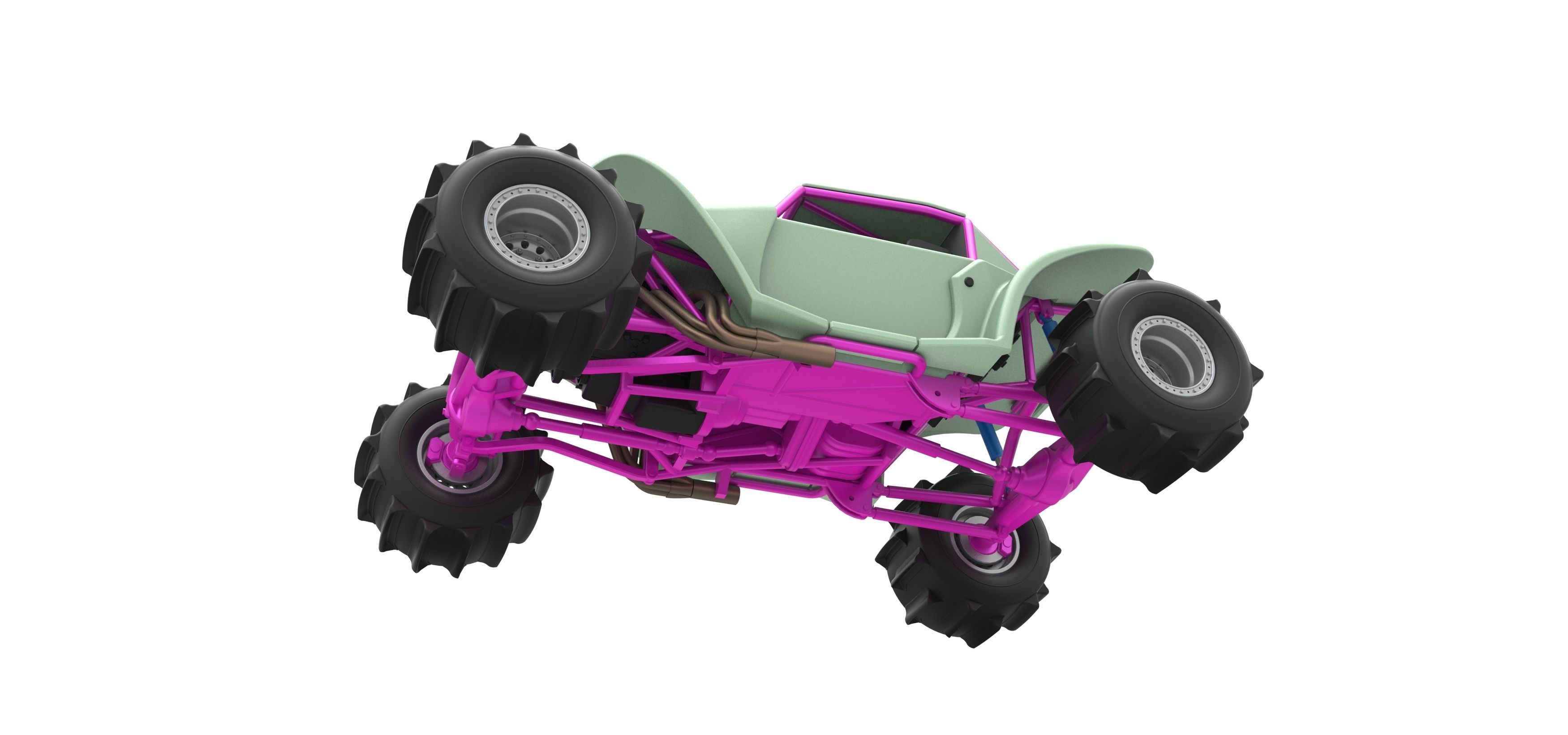 Formula Off Road Version 2 Scale 1 to 25 3D print model_3