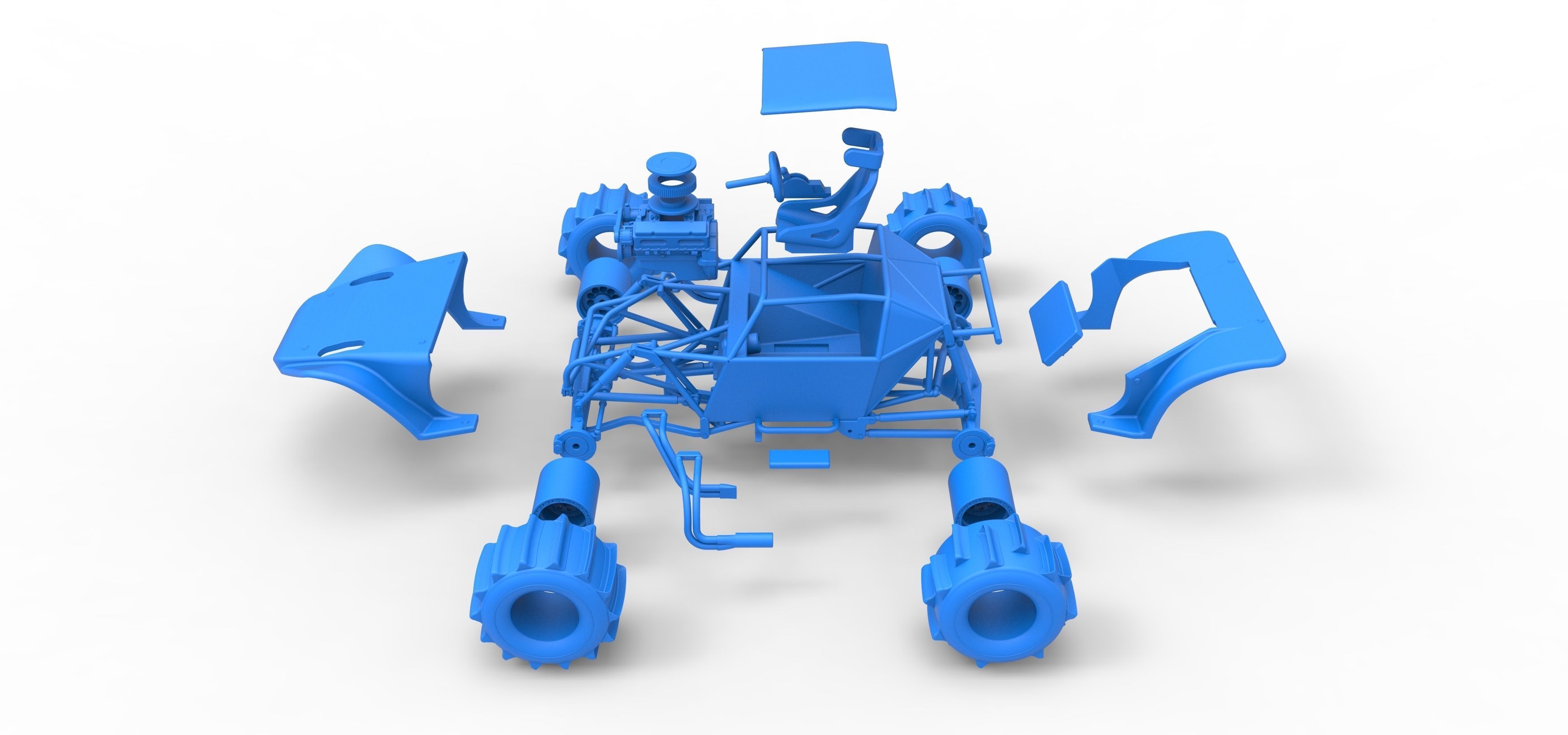 Formula Off Road Version 2 Scale 1 to 25 3D print model_46