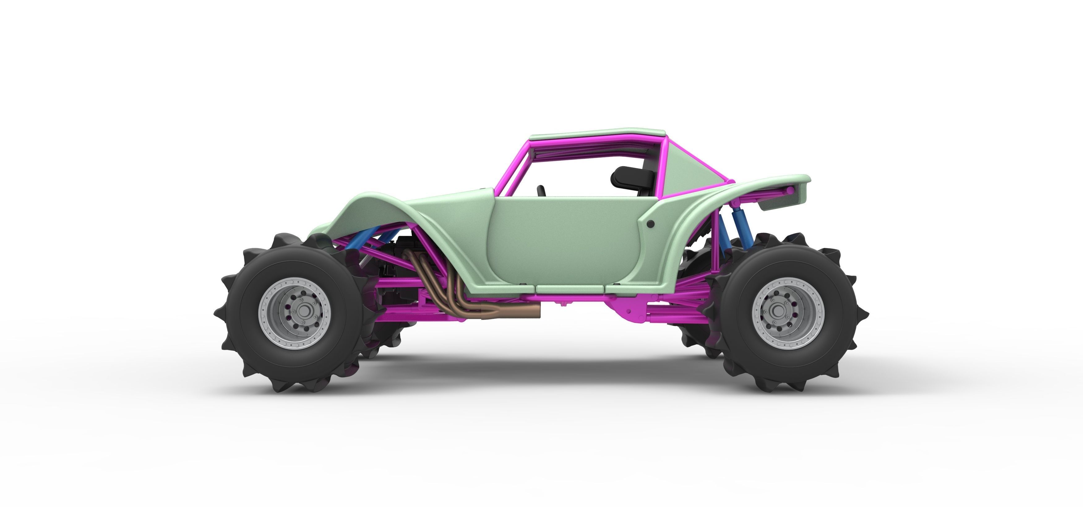 Formula Off Road Version 2 Scale 1 to 25 3D print model_9