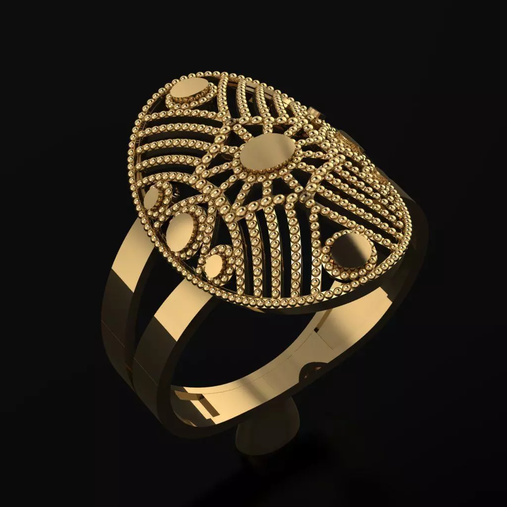 RING SIZE 18 NEW MODEL -GOLD PARK 3D print model