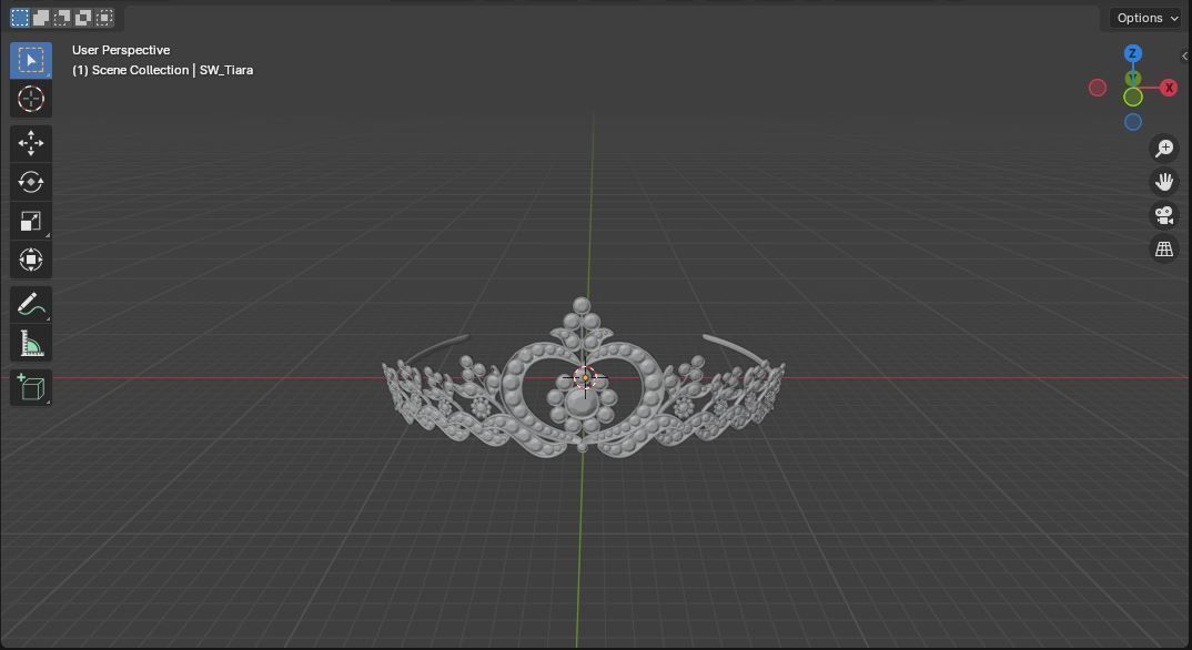 Princess Tiara 3D model_1