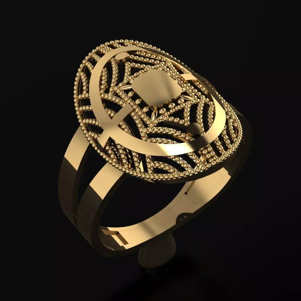 RING SIZE 18 NEW MODEL -GOLD PARK 3D print model