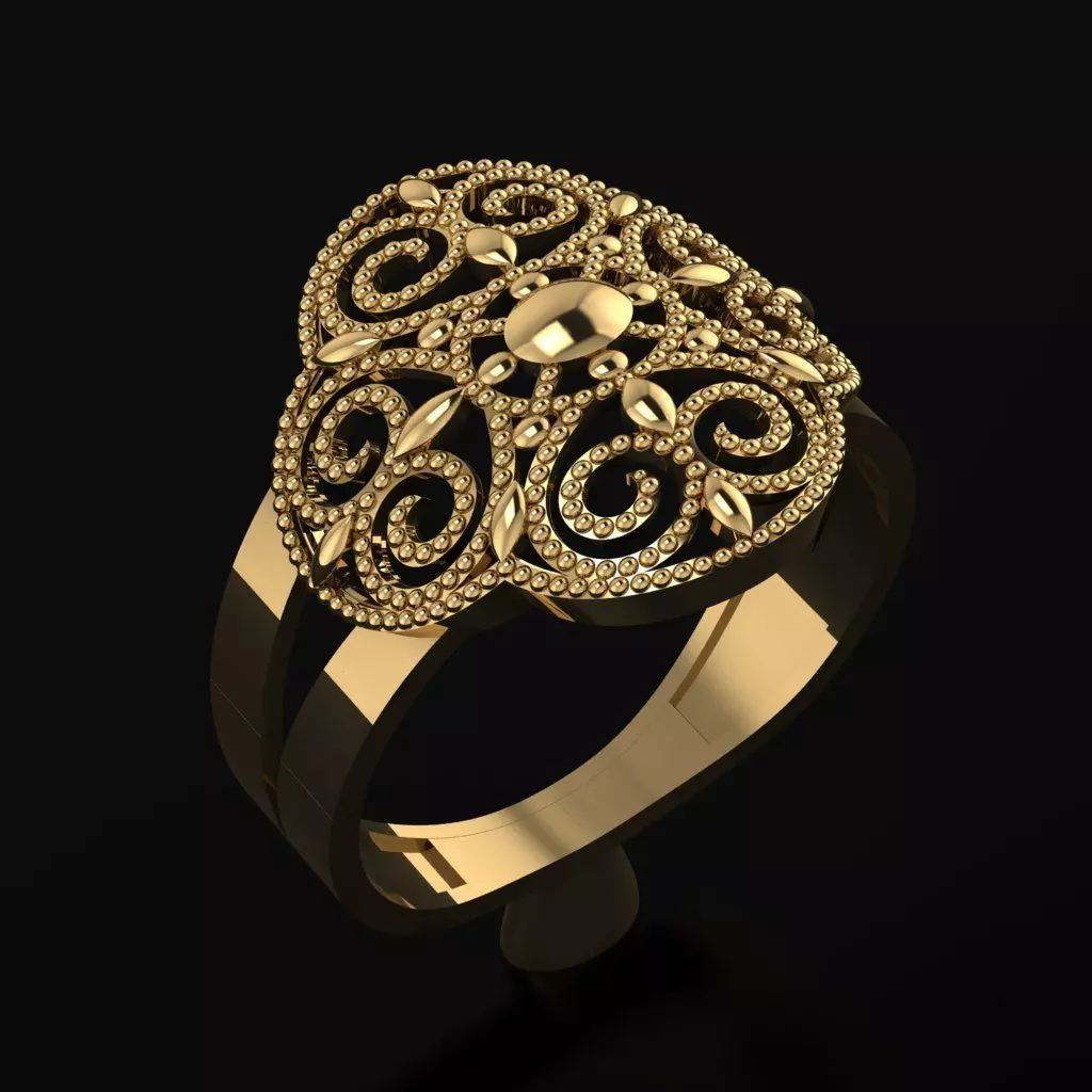 RING SIZE 18 NEW MODEL -GOLD PARK 3D print model