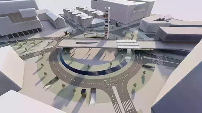 city- urban 3D model