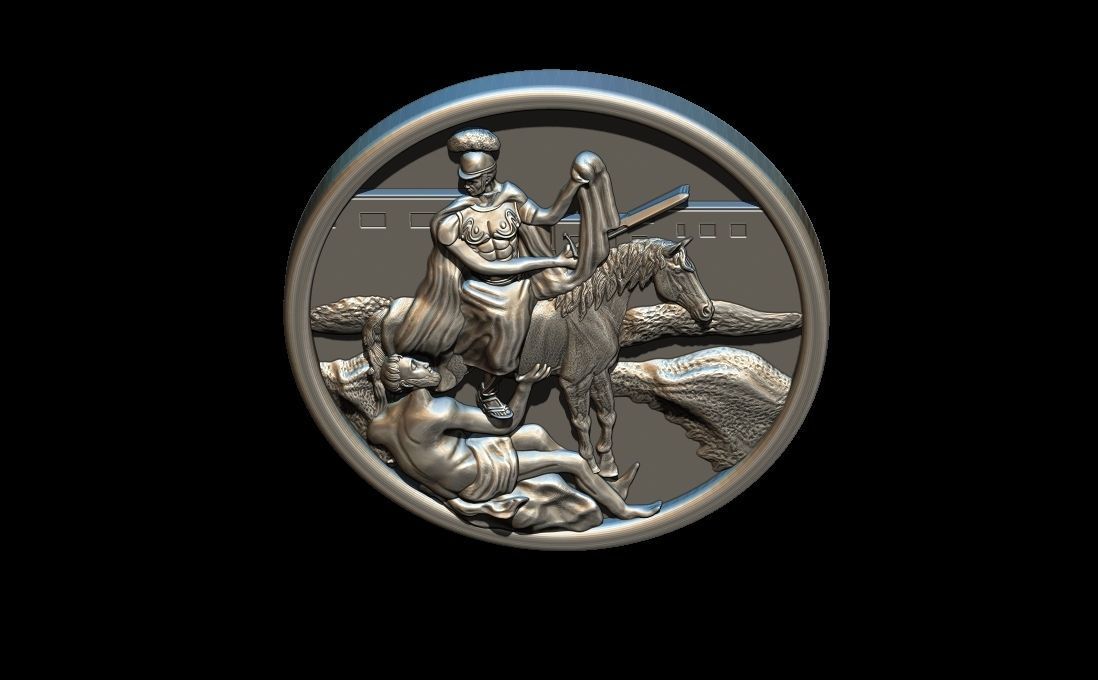 San Martin Caballero  o San Martin de Loba  3D print model_4