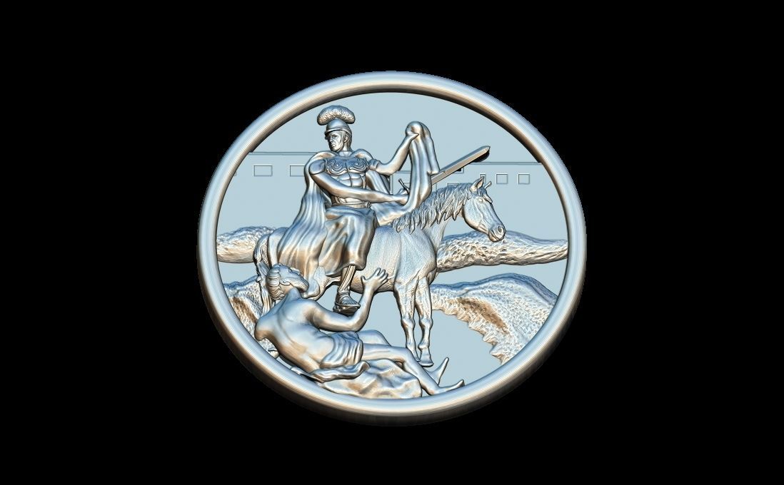 San Martin Caballero  o San Martin de Loba  3D print model_3