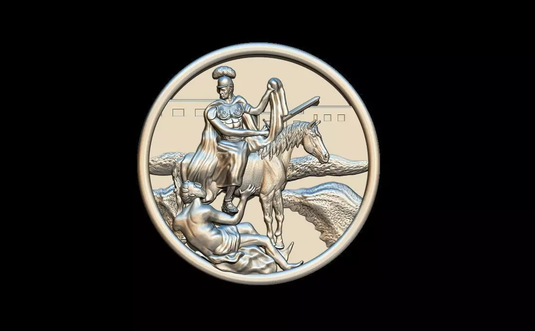 San Martin Caballero  o San Martin de Loba  3D print model_0