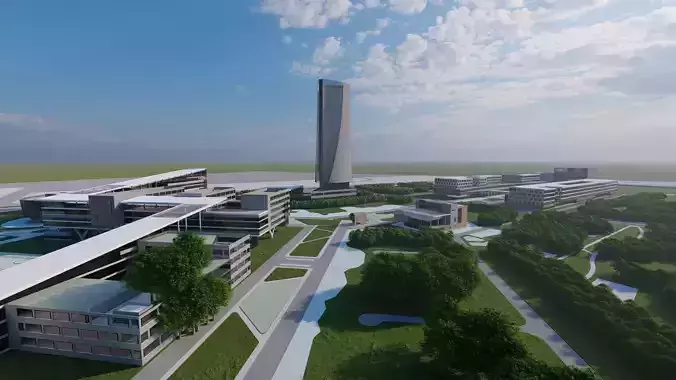 city- urban 3D model