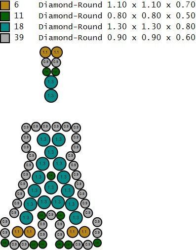 Custom Initial A Letter Diamond Pendant A to Z Alphabet Necklace 3D print model_15