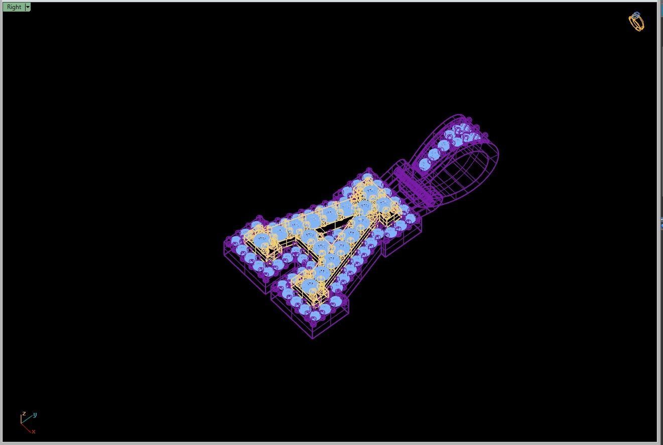 Custom Initial A Letter Diamond Pendant A to Z Alphabet Necklace 3D print model_12