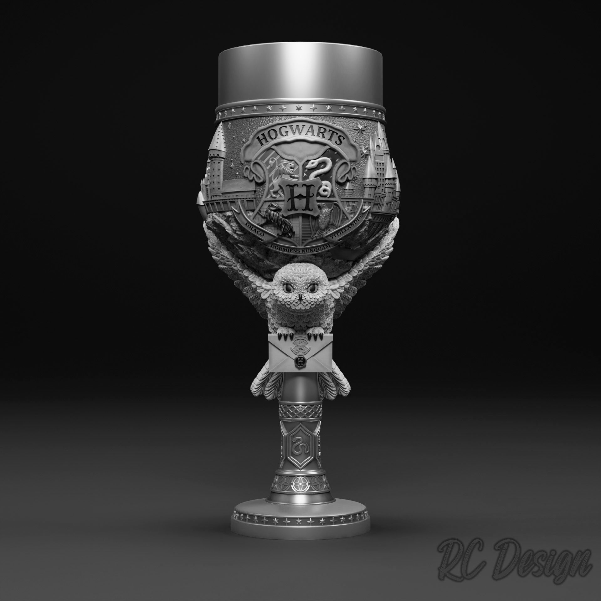 3 chalice of harry potter Death Eaters Hogwarts Copas 3D print model_1