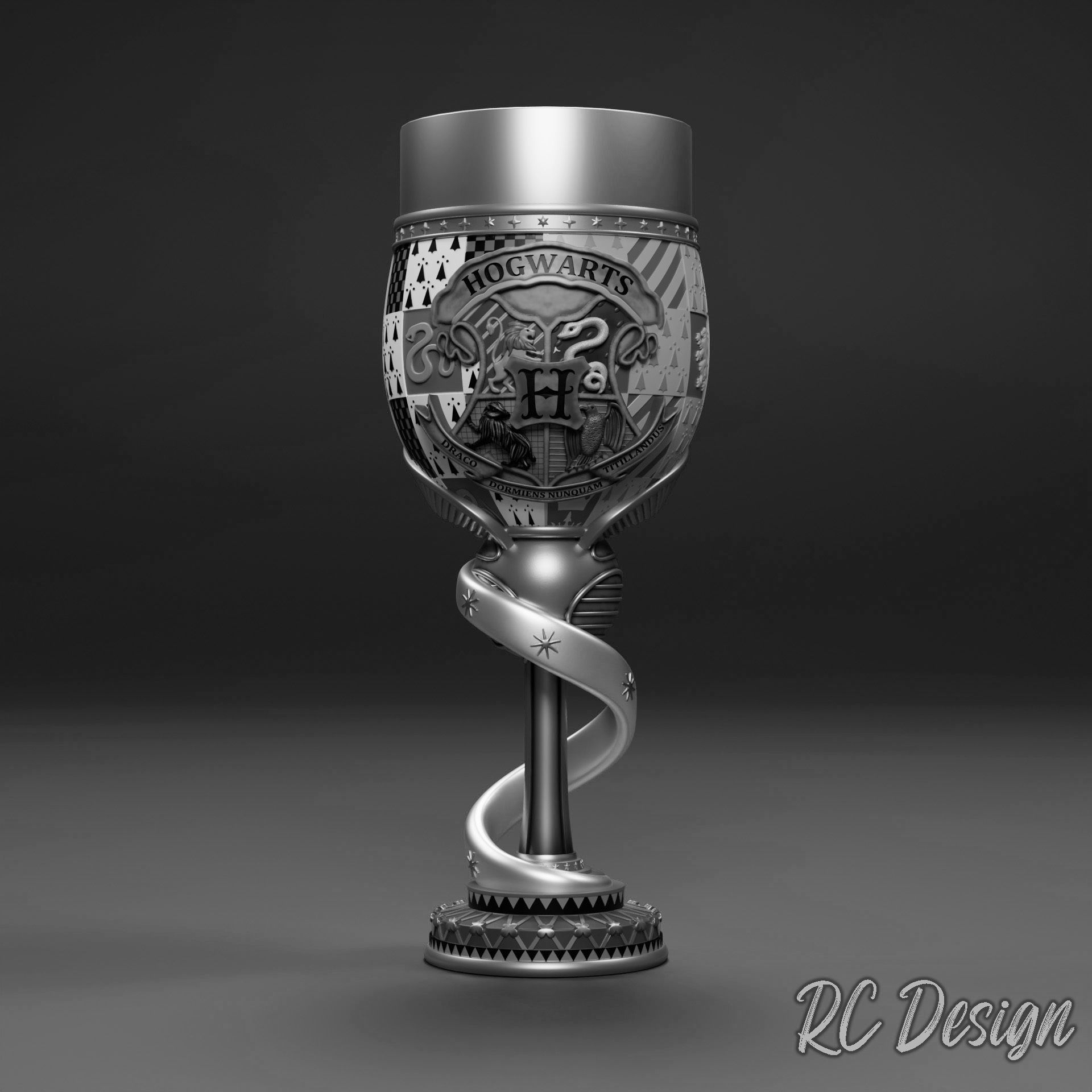 3 chalice of harry potter Death Eaters Hogwarts Copas 3D print model_2