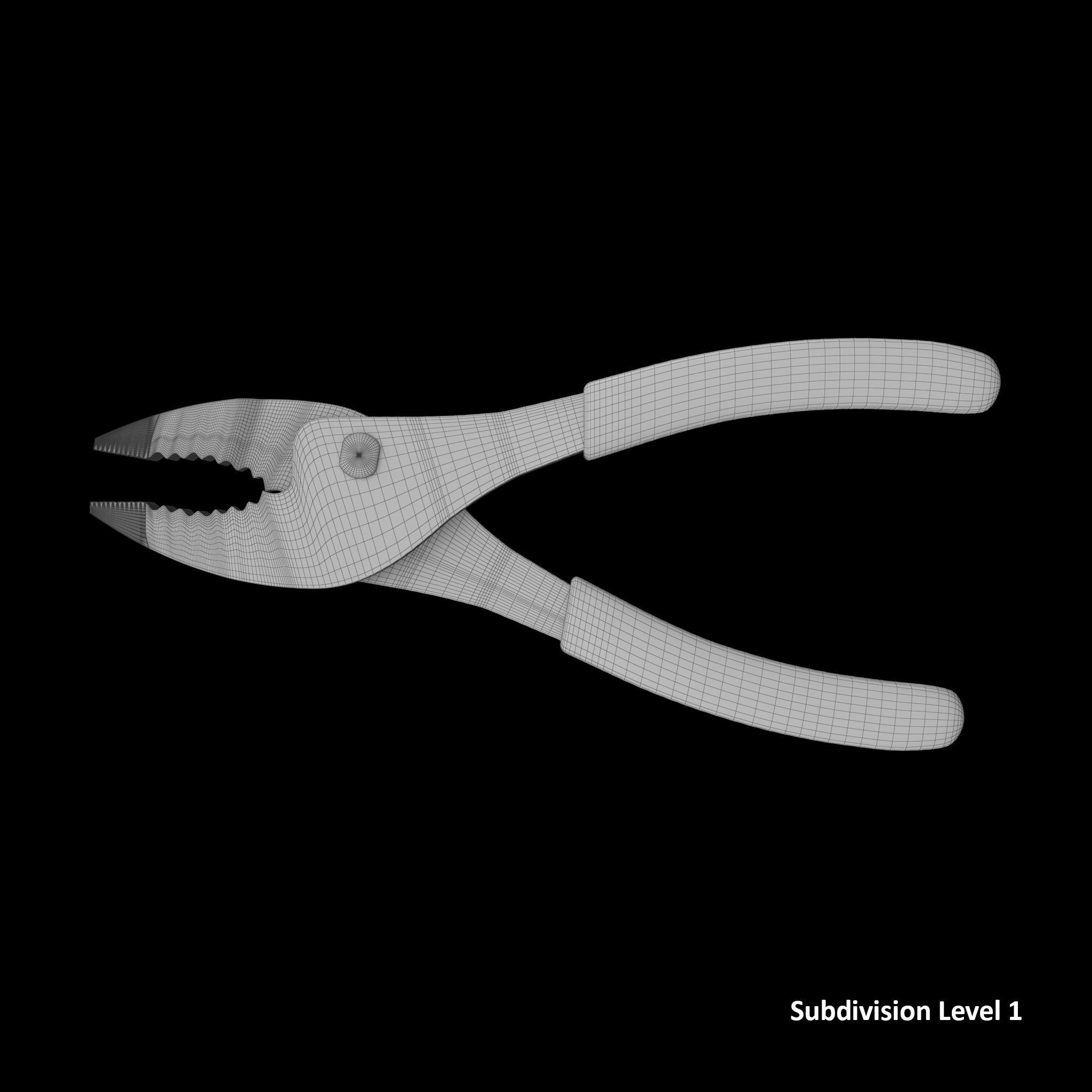 SO Sleep joint pliers 46ACF Low-poly 3D model_23