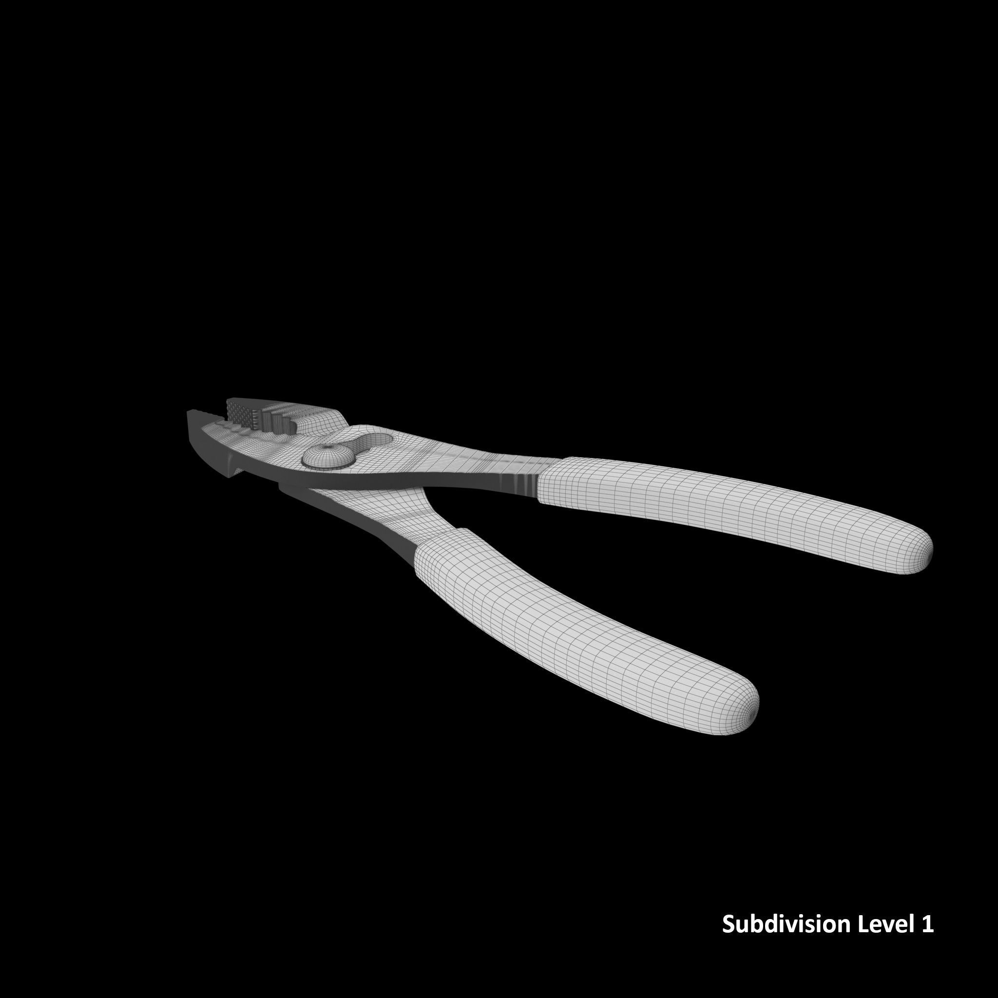 SO Sleep joint pliers 46ACF Low-poly 3D model_11