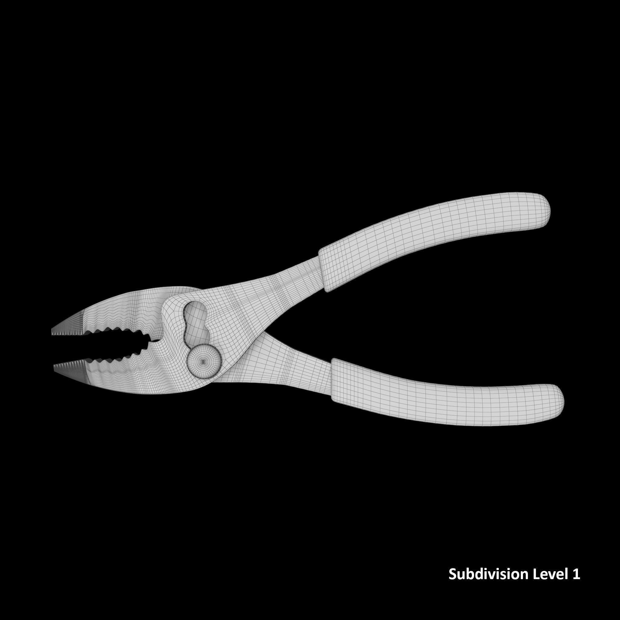 SO Sleep joint pliers 46ACF Low-poly 3D model_9