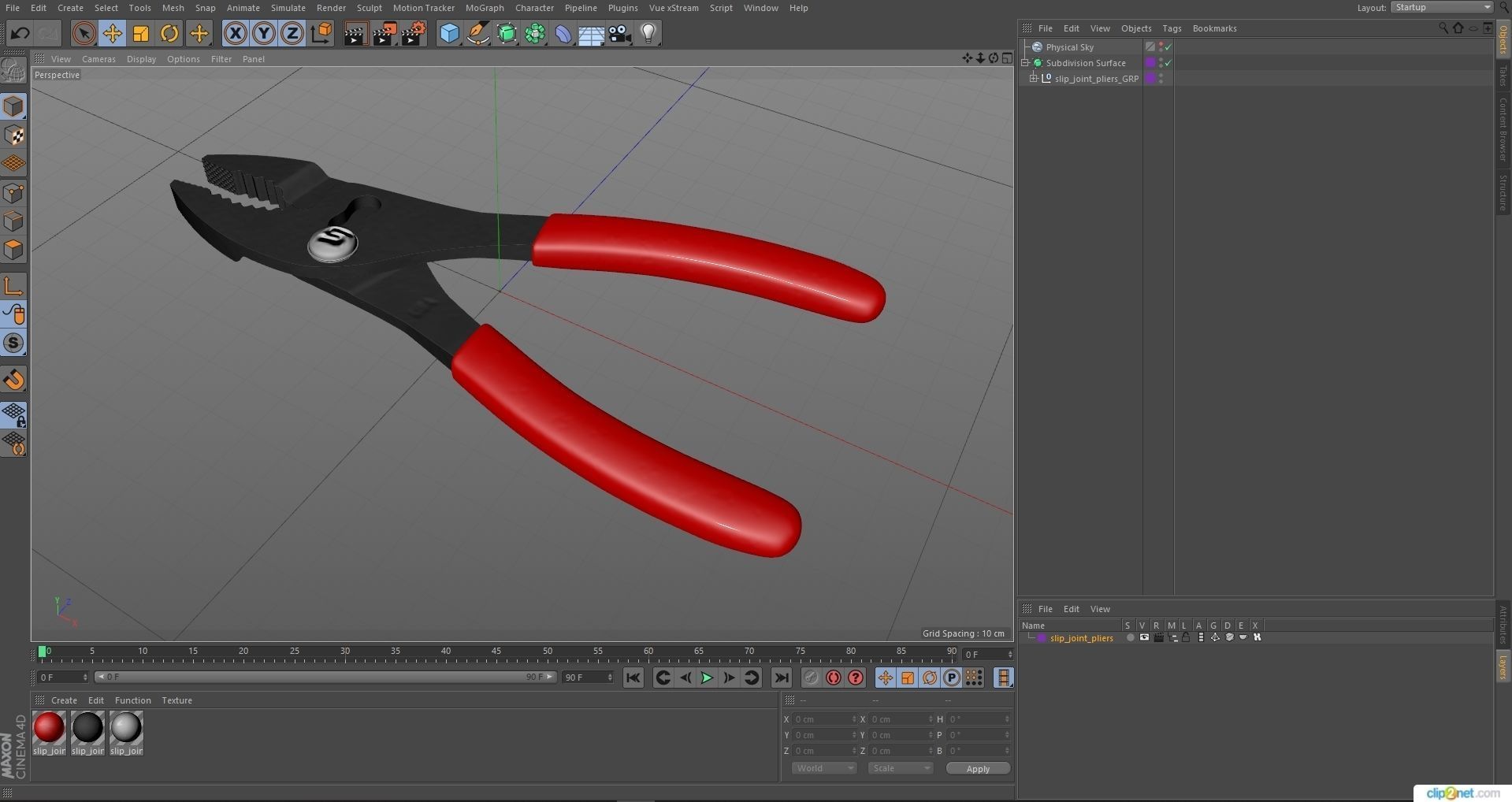 SO Sleep joint pliers 46ACF Low-poly 3D model_31