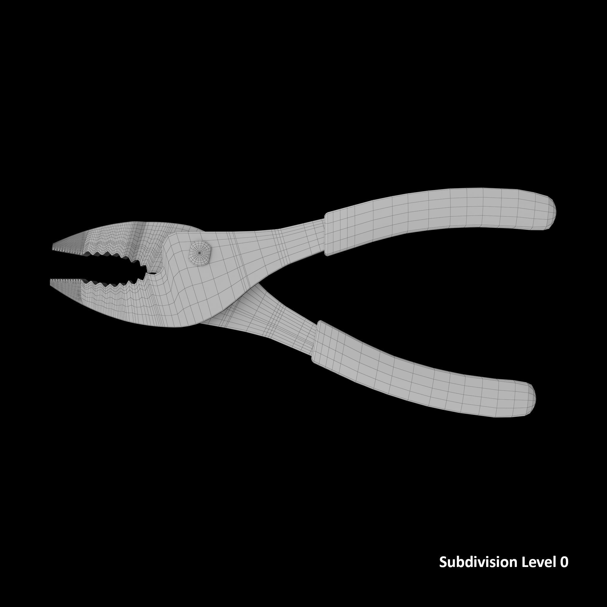 SO Sleep joint pliers 46ACF Low-poly 3D model_22