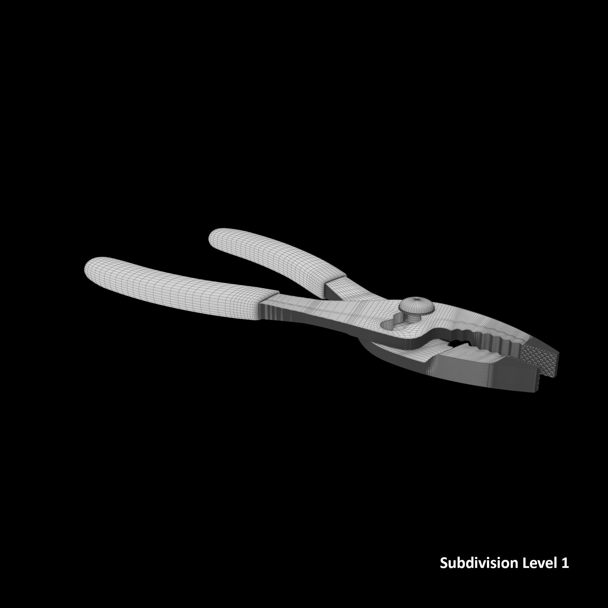 SO Sleep joint pliers 46ACF Low-poly 3D model_13