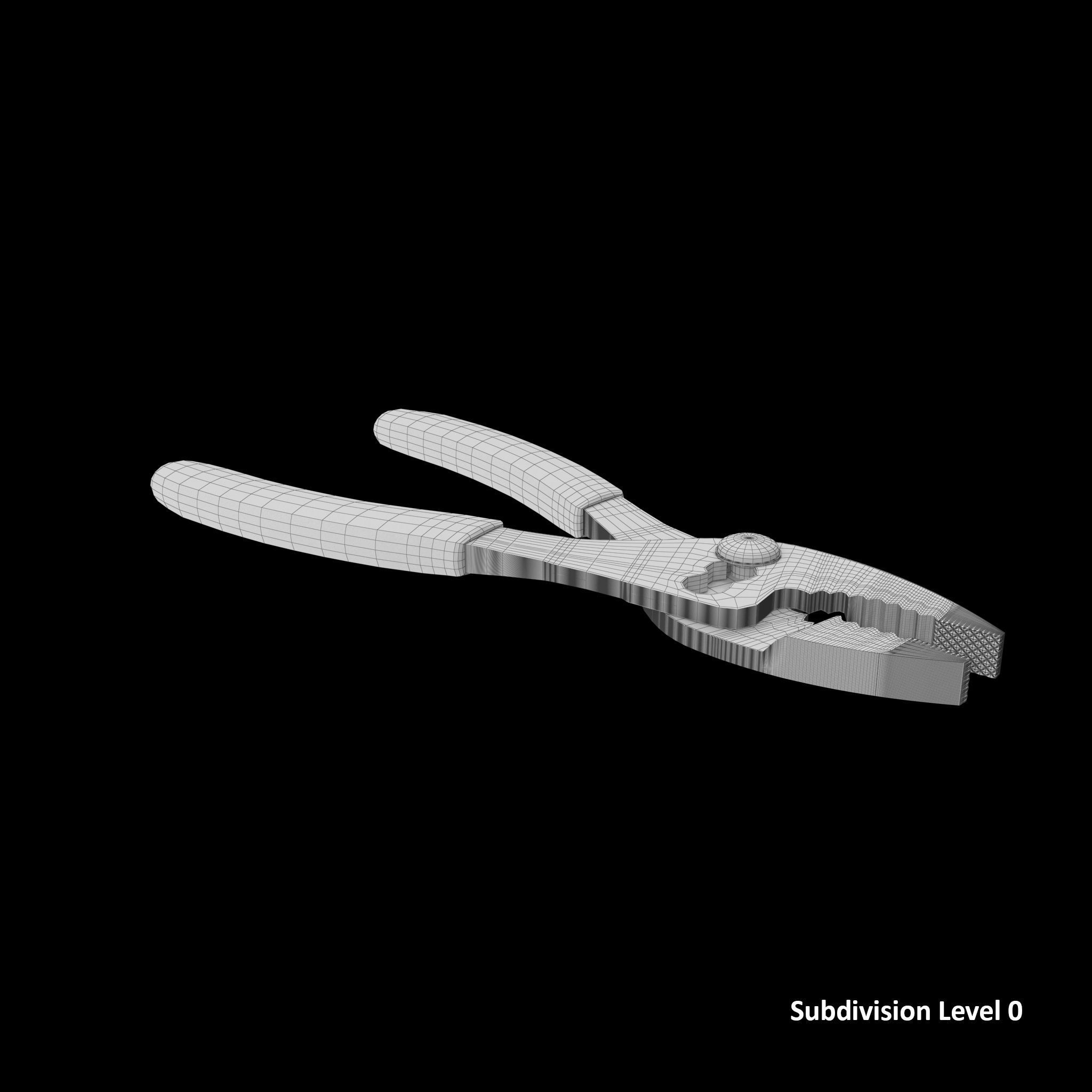 SO Sleep joint pliers 46ACF Low-poly 3D model_12