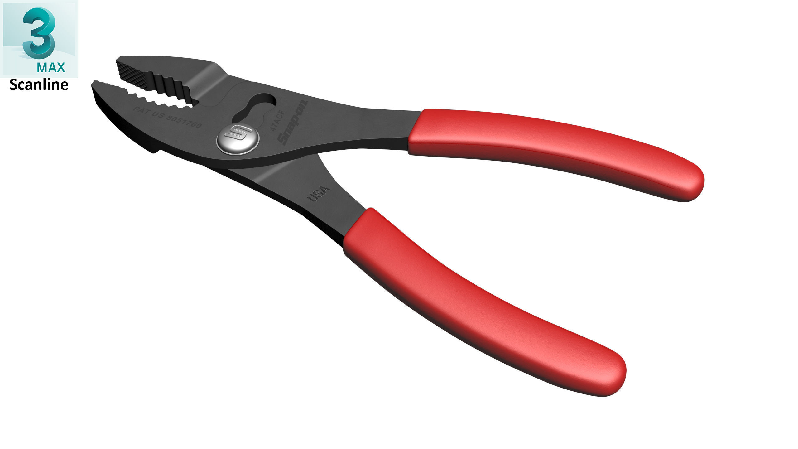 SO Sleep joint pliers 46ACF Low-poly 3D model_25