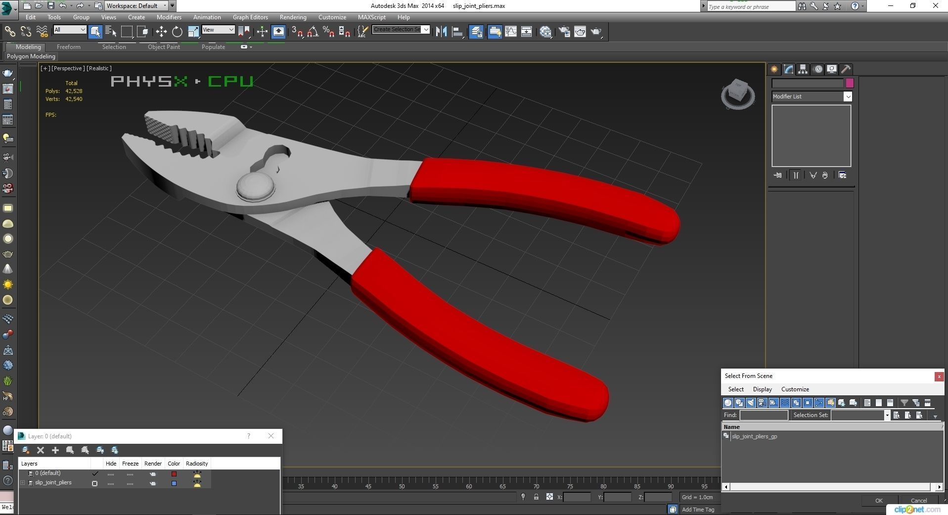 SO Sleep joint pliers 46ACF Low-poly 3D model_26
