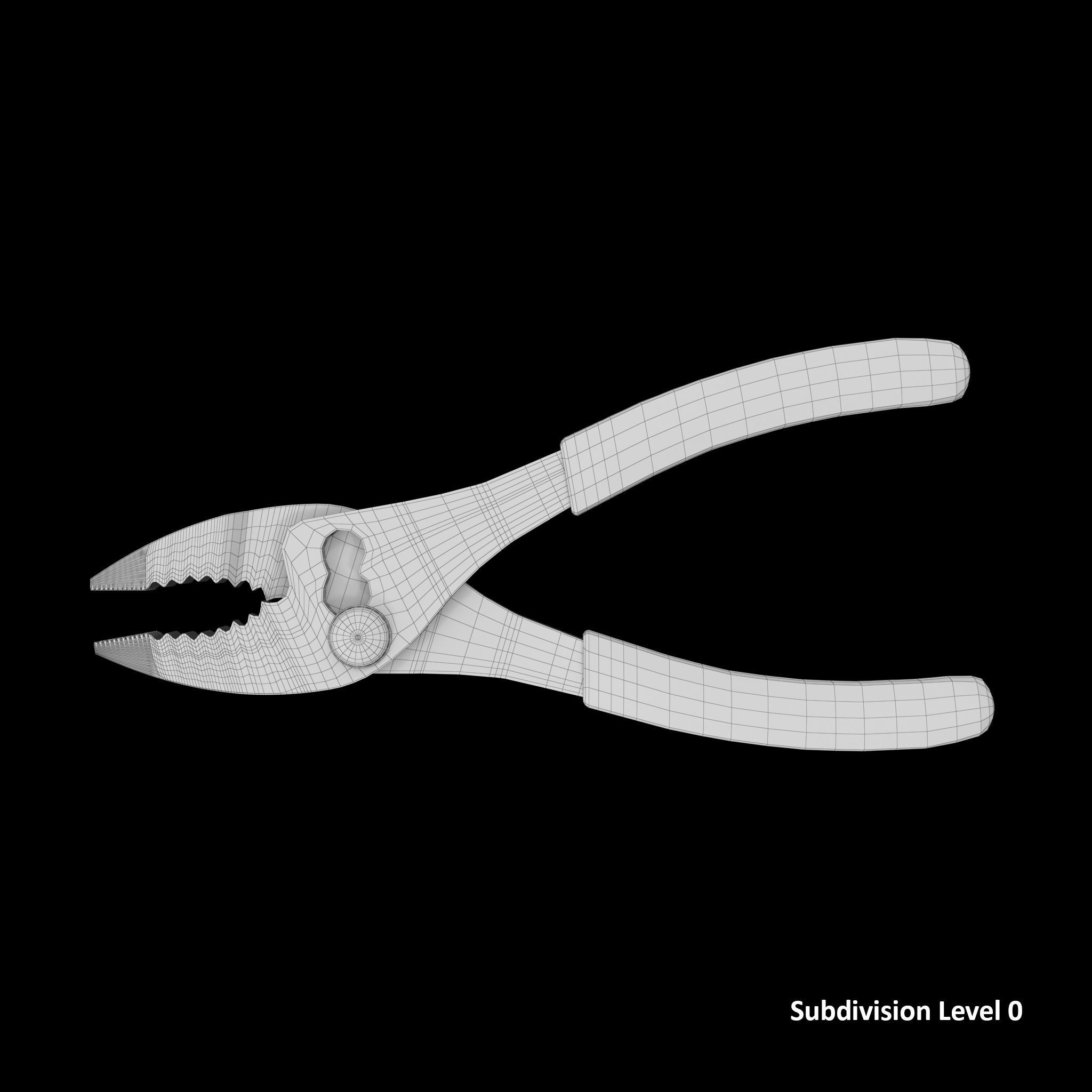 SO Sleep joint pliers 46ACF Low-poly 3D model_8