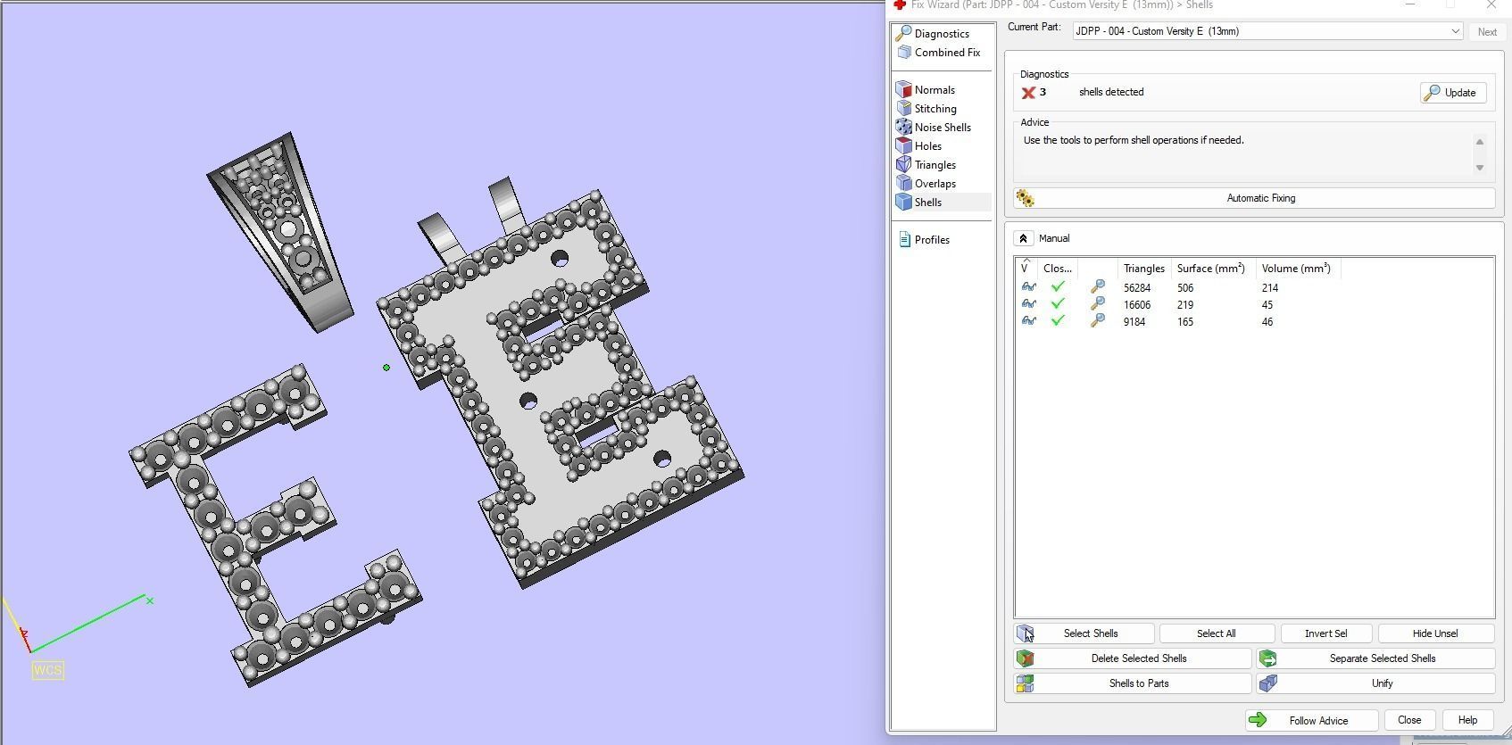 Custom Initial E Letter Diamond Pendant A to Z Alphabet Necklace 3D print model_16