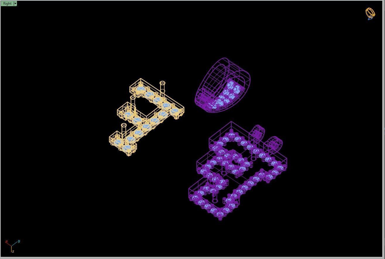 Custom Initial F Letter Diamond Pendant A to Z Alphabet Necklace 3D print model_14