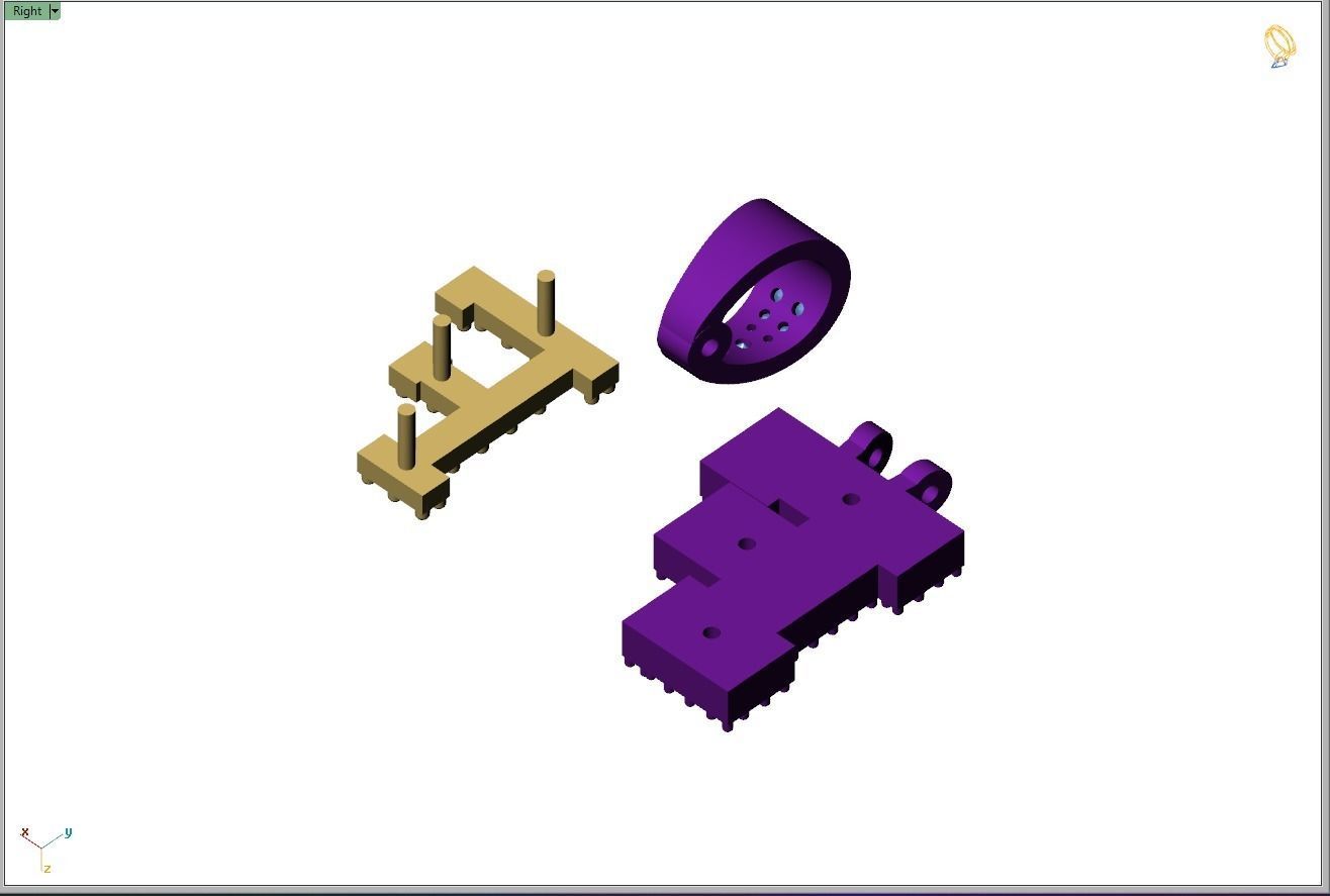 Custom Initial F Letter Diamond Pendant A to Z Alphabet Necklace 3D print model_11