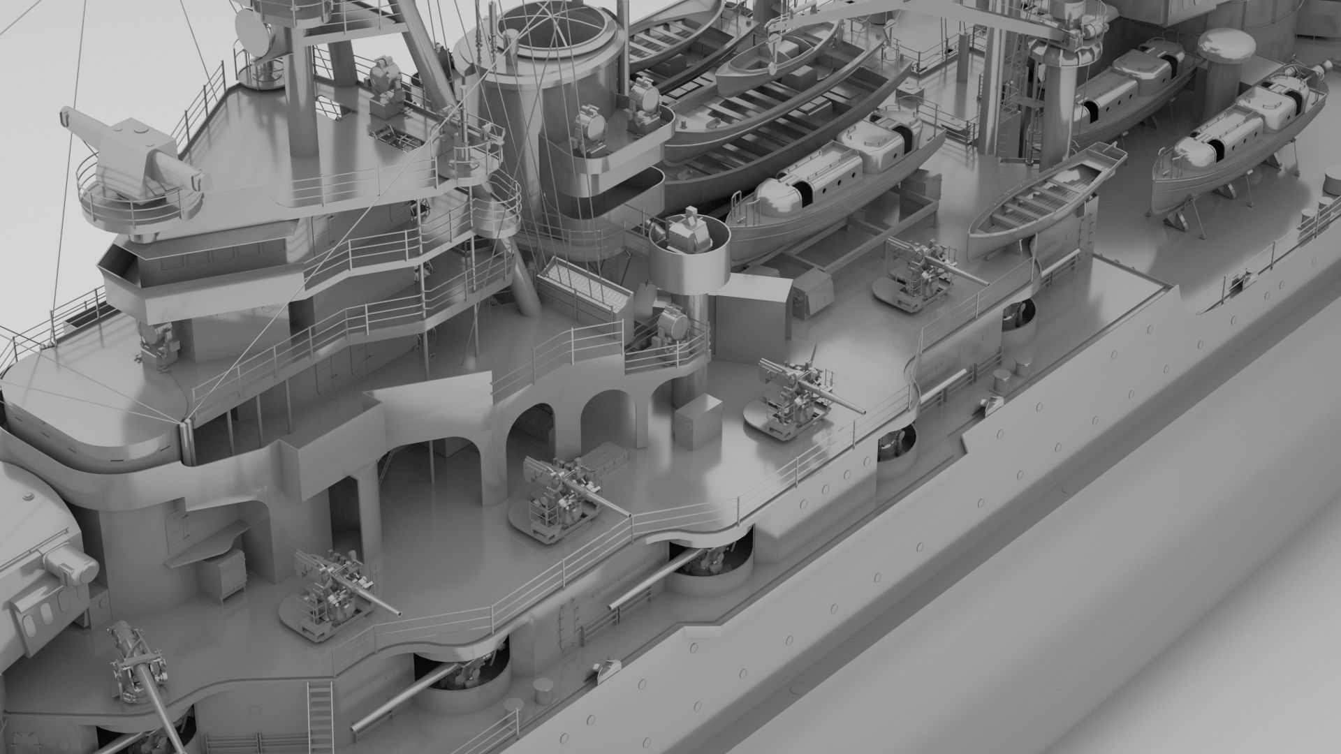 Pennsylvania Class Battleship - USS Arizona  3D model_5