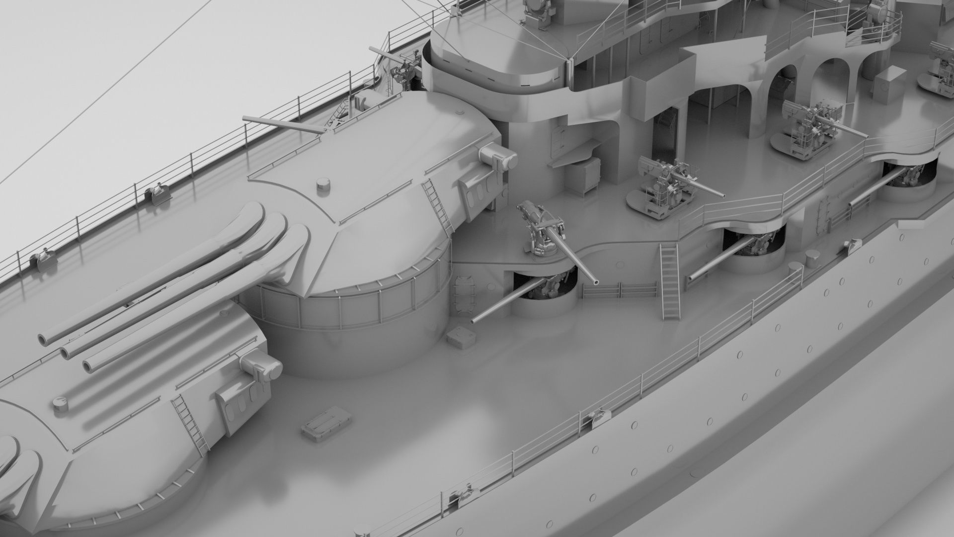 Pennsylvania Class Battleship - USS Arizona  3D model_4