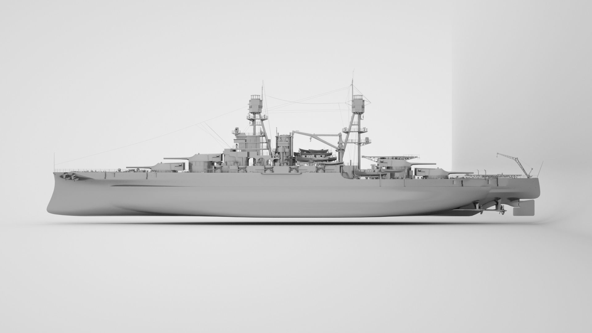 Pennsylvania Class Battleship - USS Arizona  3D model_9