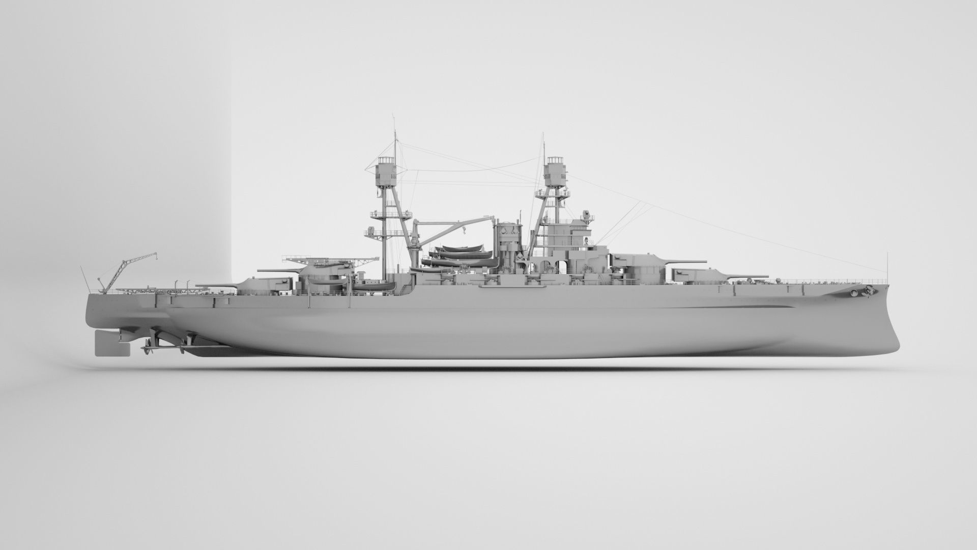 Pennsylvania Class Battleship - USS Arizona  3D model_10