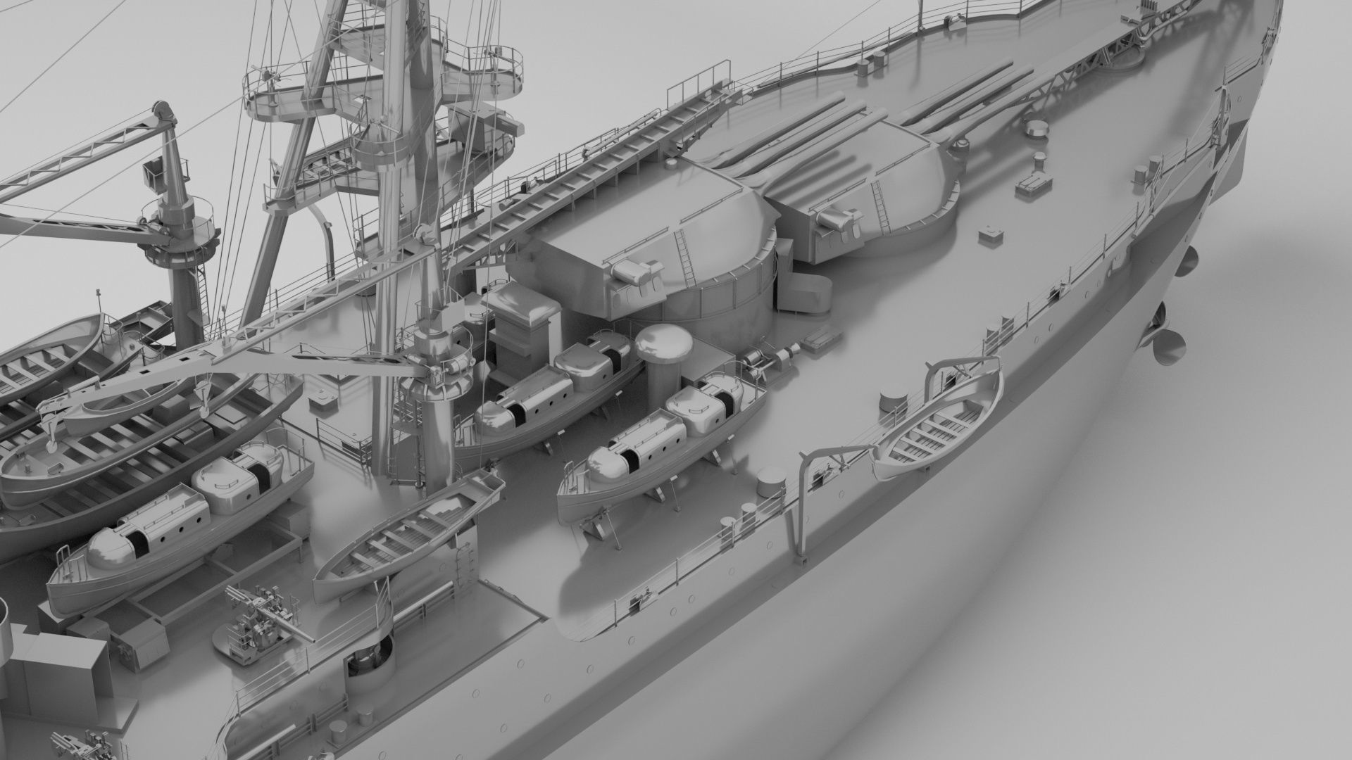Pennsylvania Class Battleship - USS Arizona  3D model_6