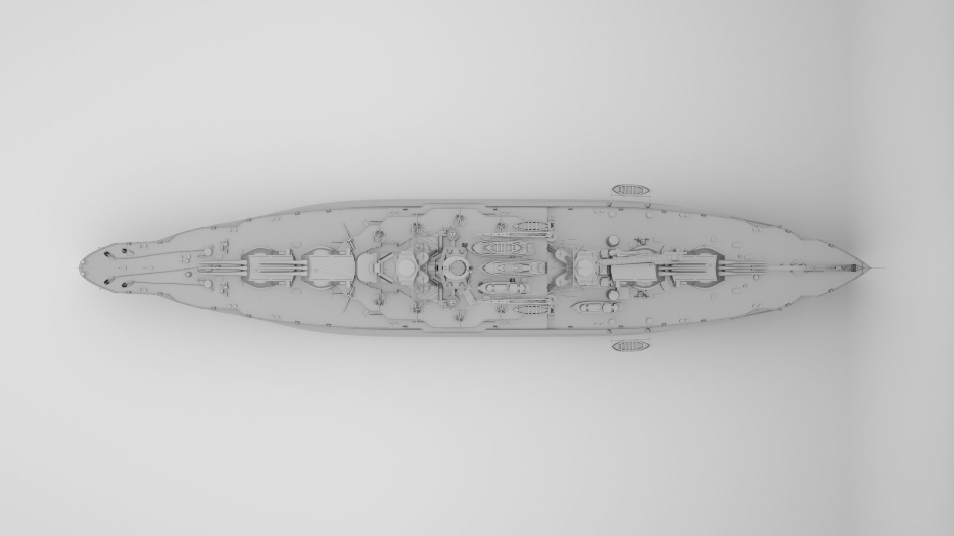 Pennsylvania Class Battleship - USS Arizona  3D model_11