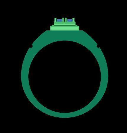 man ring 3D print model_11