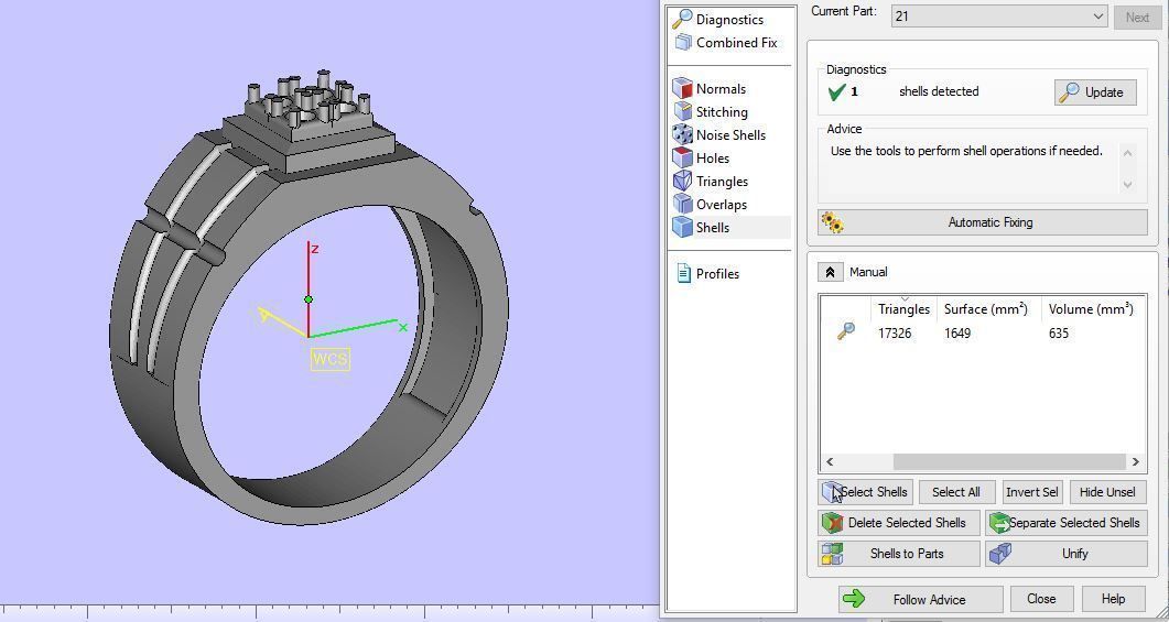man ring 3D print model_18