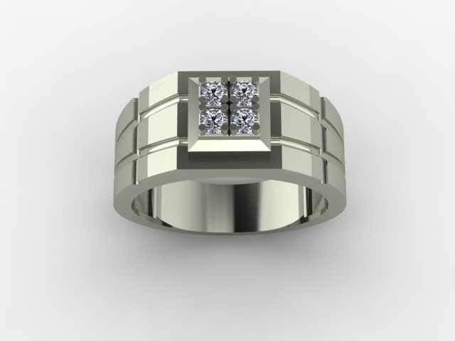 man ring 3D print model_4